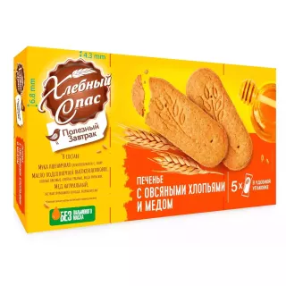 بسكت روسي رقائق الشوفان والعسل 155غم